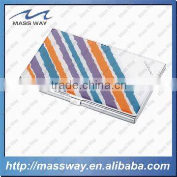 customized novelty rainbow Aluminum ID business card holder