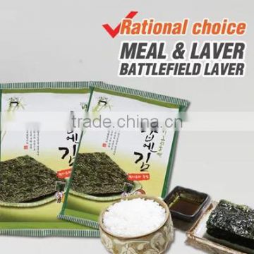 Roasted Seaweed Sambo meal and laver/yaki sushi nori korea premium sea food