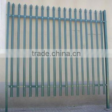 Metal palisade fencing