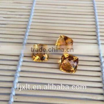 10mm cushion cut gemstone Citrine