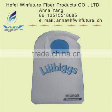 Disposable airlaid paper with PE film waterproof baby bib