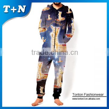 teddy fleece mens winter jumpsuit for men