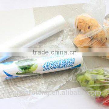 Vegetable paking plastic bag on roll