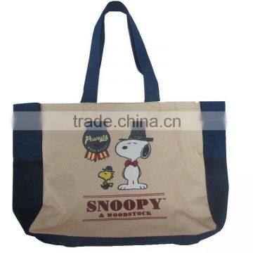 Wholesale Cartoon Snoopy Tote Bag,cheap Lovely Handbag/totebag;Hot Sale Popular Snoopy Design Personalized Tote Bags