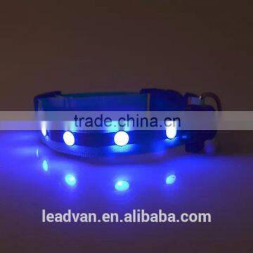 Light up You and Your Pet Dog Evening Dog Collar With Led Lights