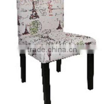 Classic leather armless dining chair/Wooden Fabric Chair