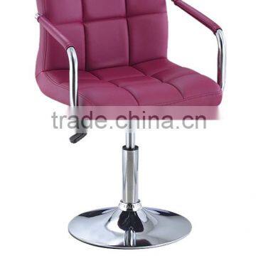 PU bar chair with chromed base