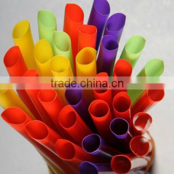 Wholesale straight high quality soft colorful plastic straw