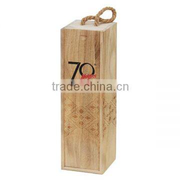 2016 China Alibaba unfinished wooden Wine Box Cheap Wooden Wine Boxes