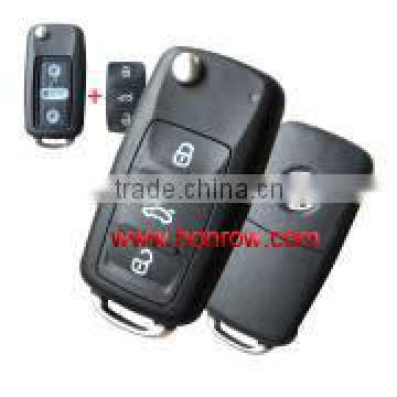 Good quality VW 3 button key blank new model after 2011 VW flip key shell vw passat remote key blank