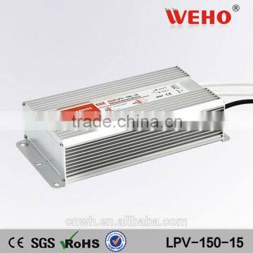 Good quality constant voltage 15v dc power supply led driver 150w