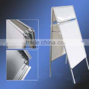 Aluminum Poster Display Pavement Sign Stands with Header
