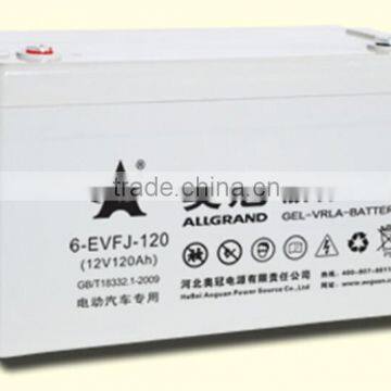 12V120Ah deep cycle long life Electric Car battery for E-car Golf Cart