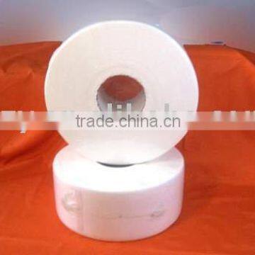 solid white toilet tissue roll