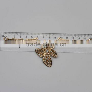 Flower Garment Ornament Chain Buckle &Decorative Metal Neck Trim photo-2