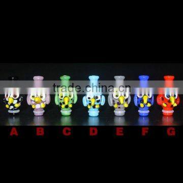 Dovic hot selling wholesale 510 glass drip tips wide bore ss/arcylic drip tip wholesale