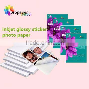 135gsm inkjet glossy Sticker photo paper A4