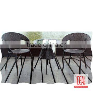 Manufacturer wholesale curved wicker/rattan sofa set with lounge chair ratten/ wicker semi circle patio furniture set
