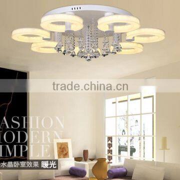 Zhongshan modern led ring chandelier lighting LED crystal chandelier