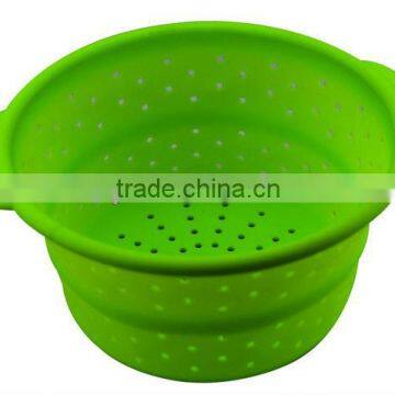 silicone collapsible basket colander