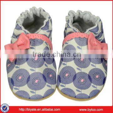 2015 flower printed baby shoes