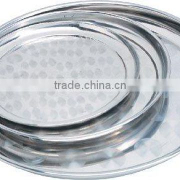 Stainless Steel Round Tray / Serving Tray