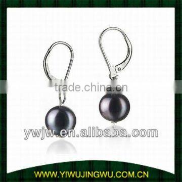 Fashion black pearl earring designs for girls(JW-G6060)