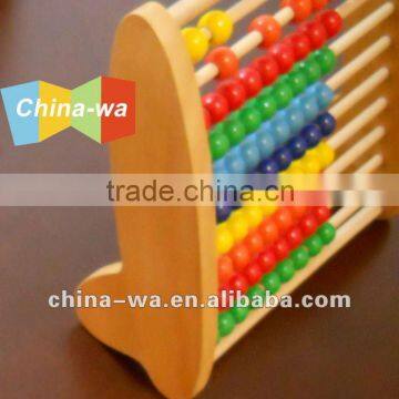 wood abacus math toy for children