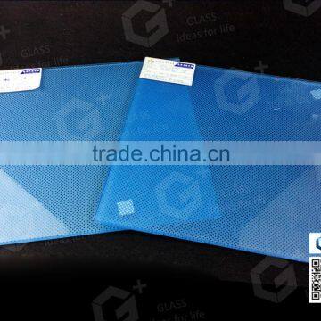 Ceramic silkscreen glass, tinted glass, dot design, suit for balcony, railing and skylight glass