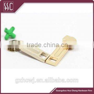 Tiny Size Zipper Puller, Metal Material Zipper Puller in Rectangle Shapes, Strong Handbag Hardware