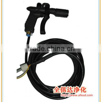 High pressure stable static elimination ionizing air gun