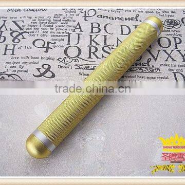 Golden Aluminium cigar holder, metal cigar tube