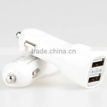 Hot Sellling 5v 2a Dual Usb Output Universal Mini Car Charger for Ipad and Mobile Phone photo-3
