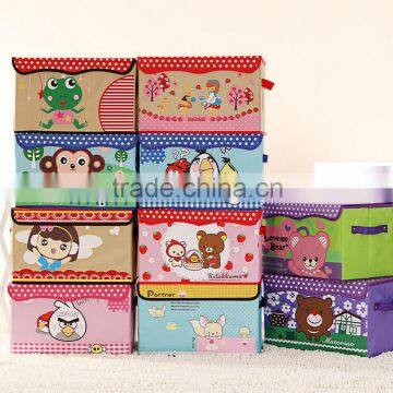 Oxford cloth cartoon folding storage box