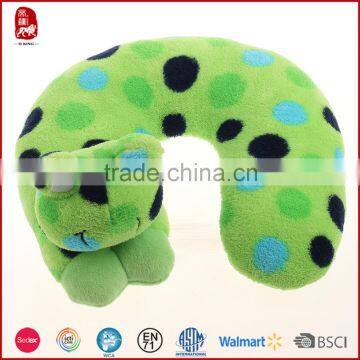 wholesale customize animal frog shaped neck pillow