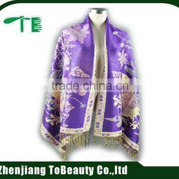 Factory No MOQ Customized Silk Polyester Cotton Linen Cashmere & Wool Scarf