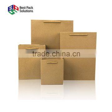 Recyling Kraft Paper Bag With Different Handle