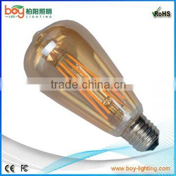 copper st64 filament bulb 6w e27 e26 b22 st64 lamp 2700k replace halogen 50w