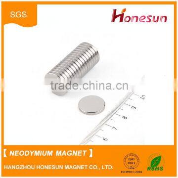 N50 15mm dia x 2mm thick Disc Neodymium Magnets for motor