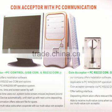 Electronic Coin Acceptor for PC control