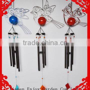 S/3 Metal bird garden wind chime