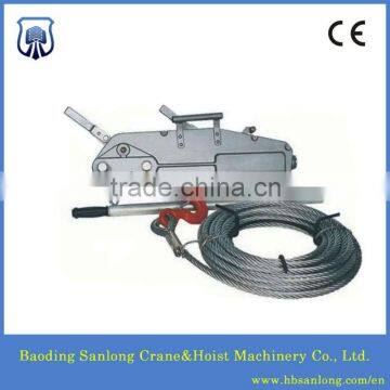 Heavy duty wire rope pulling winch