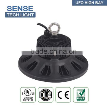 2016 UL listed Black coated warehouse UFO LED high bay light for supermarkets