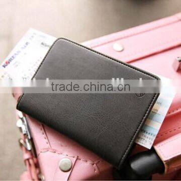 High-quality Portable Leather Passport Holder With Custom Customized Logo, Simple Style Passport Cover photo-3