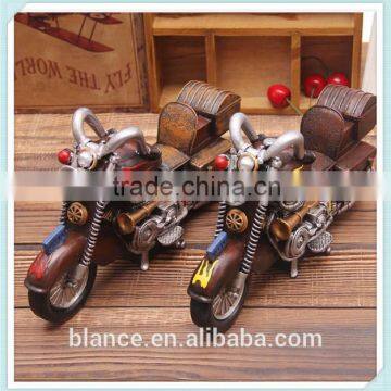 Vintage resin motorcycle figurine bar and night club decoration