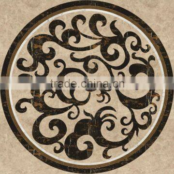 Free sample cheap price natural stone marble flower pattern design flooring