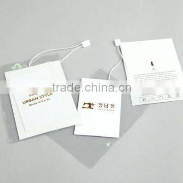 Wholesale New Plastic Paper Hangtag With String for Shirts,Clothing photo-4