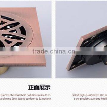 LABRAZE LE8404H Bathroom/kitchen Brass Floor Drains With Antique Brushed photo-3