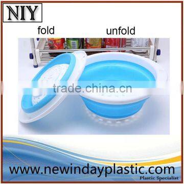 flod plastic washing basket/ flod plastic vagetable basket