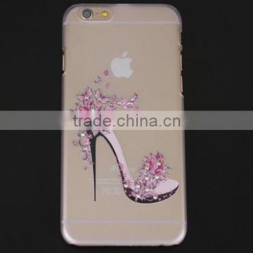 beautiful modern girl with hign heel shoes transparent apparel for your phone